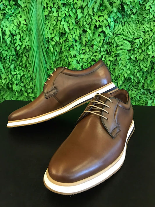 SAPATO GURU DERBY BROWN VERNIZ